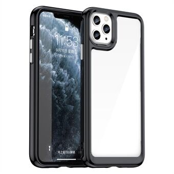 Voor iPhone 11 Pro Max Hoes TPU+Acryl Beschermende Transparante Telefoonhoes