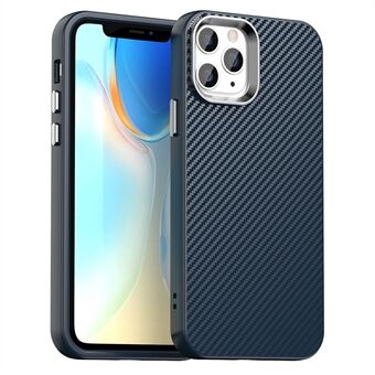 Voor iPhone 11 Pro Max Hoes Mobiele Telefoon Hybride Achterkant Hoes Carbon Fiber Textuur