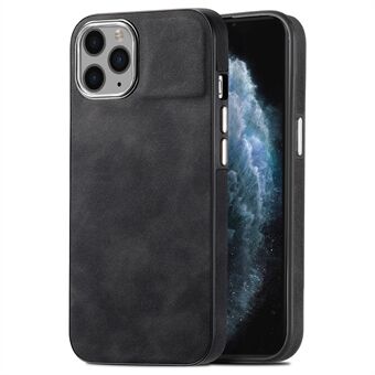 Voor iPhone 11 Pro Max Skin-touch telefoonhoes Leer gecoate TPU-hoes met galvanisch cameraframe