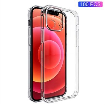 100 STKS Voor iPhone 11 Pro Max Hard Plastic Telefoonhoesje HD Transparant Helder Mobiele Telefoon Shell Scratch Cover