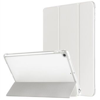 Voor iPad 10.2 (2021) / (2019) / (2020) hoesje met drievoudige standaard, lederen tabletcover met potloodhouder.