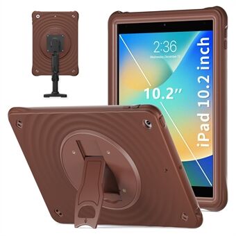 Voor iPad 10.2 (2021) / (2020) / (2019) Hoes 360 graden draaibare standaard PC+silicone+TPU tabletcover