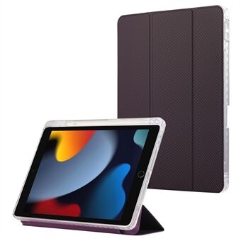 Voor iPad 10.2 (2021) / (2020) / (2019) / iPad Air 10.5 inch (2019) Case Lederen Tri-Fold Stand Tablet Hoesje.