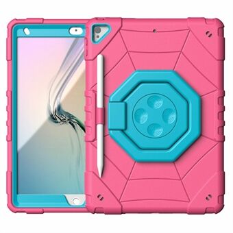 Voor iPad 10.2 (2019) / (2020) / (2021) Hoesje Fidget Toy Handgreep PC+TPU Spider Style Cover.