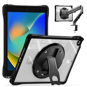 Transparante Hoes voor iPad 10.2 (2021) / (2020) / (2019) PC+TPU+Acryl Kickstand Hoes