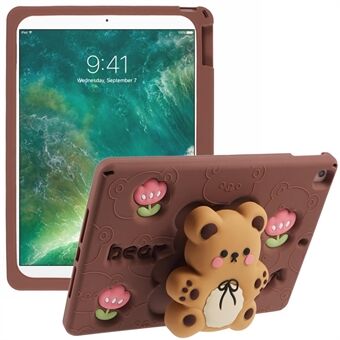 Siliconen Hoes voor iPad 10.2 (2021) / (2020) / (2019) / iPad Air 10.5 inch (2019) / Pro 10.5-inch (2017) Beer Kickstand Tulp Tablet Hoes