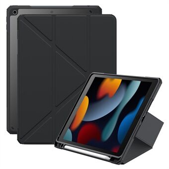 BASEUS Minimalistische Serie voor iPad 10.2 (2021) / (2020) / (2019) Tablethoes Y-vormige Drievoudige Stand Lederen Hoes