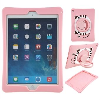 Voor iPad 10.2 (2021) / (2019) / (2020) / iPad Air 10.5 inch (2019) / Pro 10.5-inch (2017) tablethoes Draaistandaard PC + siliconen hoes