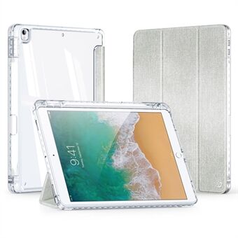 DUX DUCIS Unid-serie voor iPad 10.2 (2021) / (2020) / (2019) / iPad Air 10.5 inch (2019) / Pro 10.5-inch (2017) Leren hoes met doorzichtige achterkant