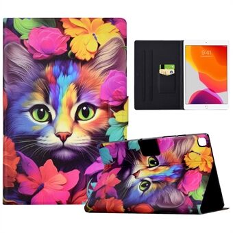 Voor de iPad 10.2 (2020) / (2019) / iPad Air 10.5 inch (2019) Leren Hoesje met Patroonprint en Kaartsleuven Tablet Cover