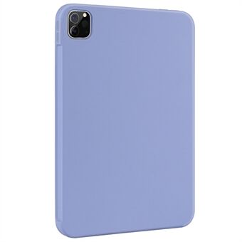 Skin-touch vloeibare siliconen zachte microvezel voering Drop beschermhoes voor iPad Pro 11-inch (2021) / (2020) / (2018)