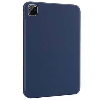 Skin-touch vloeibare siliconen zachte microvezel voering Drop beschermhoes voor iPad Pro 11-inch (2021) / (2020) / (2018)