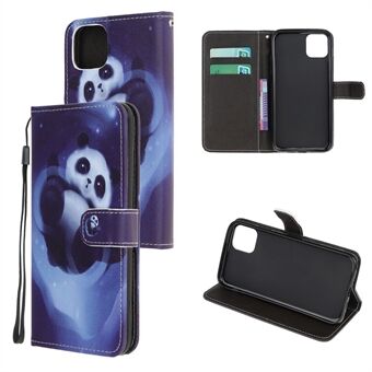 Cross Texture Pattern Printing Wallet Leren telefoonhoes voor iPhone 12 mini 5,4 inch