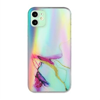 Marmerpatroon reliëf Laser Soft TPU telefoonhoesje voor iPhone 12 mini 5,4 inch