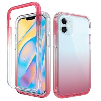 Gradient Color Clear TPU + PC Case for iPhone 12/12 Pro