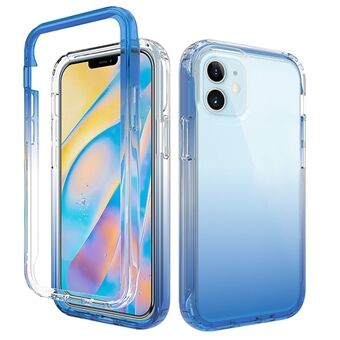 Gradient Color Clear TPU + PC Case for iPhone 12/12 Pro