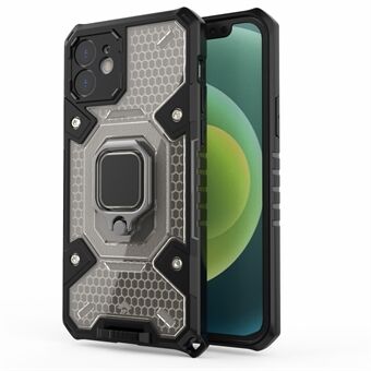 PC + TPU hybride beschermhoes Drop-safe mobiele telefoon Shell-beschermer met standaard voor iPhone 12