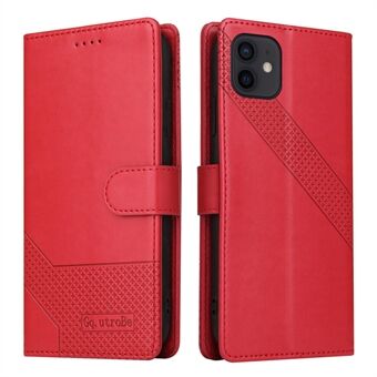 GQ.UTROBE 009-serie Volledige bescherming lederen telefoon portemonnee Cover Shell voor iPhone 12 Pro / iPhone 12 6.1 inch