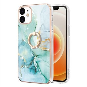 Galvaniseren Levendig IML IMD marmerpatroon ultradunne flexibele TPU-telefoonhoes met ondersteuning voor iPhone 12 6.1 inch / 12 Pro 6.1 inch