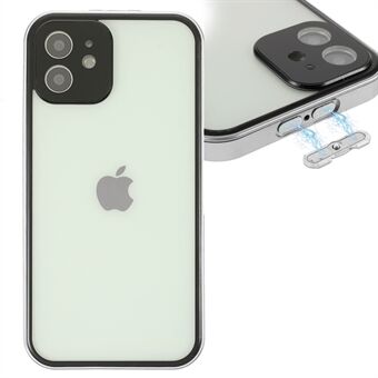 Voorkant gehard glas + harde acryl achterkant met volledige bescherming telefoonhoes Shell voor iPhone 12 6.1 inch