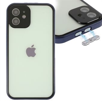 Voorkant gehard glas + harde acryl achterkant met volledige bescherming telefoonhoes Shell voor iPhone 12 6.1 inch