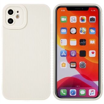 Achterkant voor iPhone 12 6,1 inch, antislip tandenstokers met Edge Textuur TPU-hoesje met precieze uitsparingen Telefoonhoes