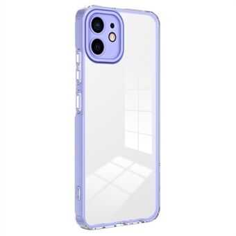 Voor iPhone 12 6.1 inch Clear Mobiele Telefoon TPU Case met Kleurrijk Frame Anti-val Telefoon Beschermhoes: