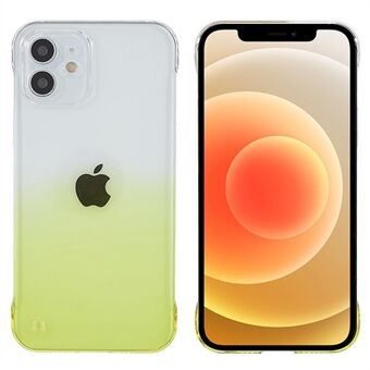 Voor iPhone 12 6.1 inch PC + Acryl Rubberen Licht Slanke Telefoon Case Precieze Uitsparing Beschermende Shell