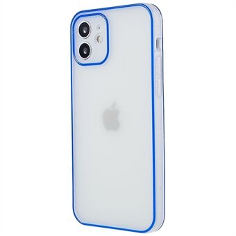 Valbestendig mat telefoonhoesje voor iPhone 12 6,1 inch Lichtgevend frame Anti- Scratch TPU-telefoonhoes