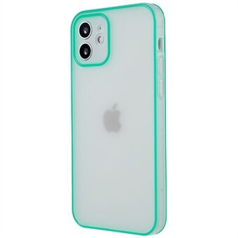 Valbestendig mat telefoonhoesje voor iPhone 12 6,1 inch Lichtgevend frame Anti- Scratch TPU-telefoonhoes