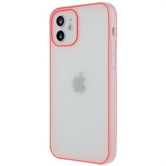 Valbestendig mat telefoonhoesje voor iPhone 12 6,1 inch Lichtgevend frame Anti- Scratch TPU-telefoonhoes