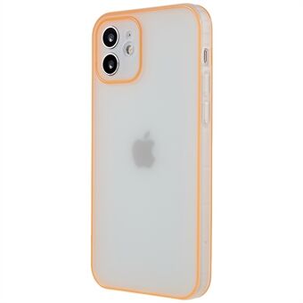 Valbestendig mat telefoonhoesje voor iPhone 12 6,1 inch Lichtgevend frame Anti- Scratch TPU-telefoonhoes