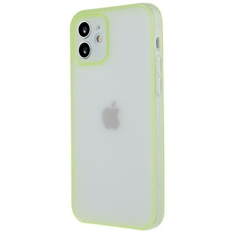 Valbestendig mat telefoonhoesje voor iPhone 12 6,1 inch Lichtgevend frame Anti- Scratch TPU-telefoonhoes