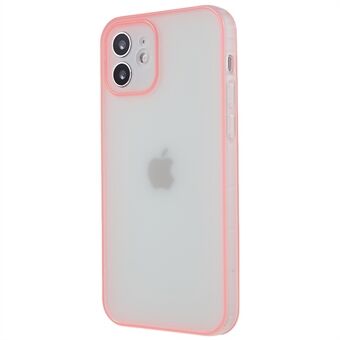 Valbestendig mat telefoonhoesje voor iPhone 12 6,1 inch Lichtgevend frame Anti- Scratch TPU-telefoonhoes