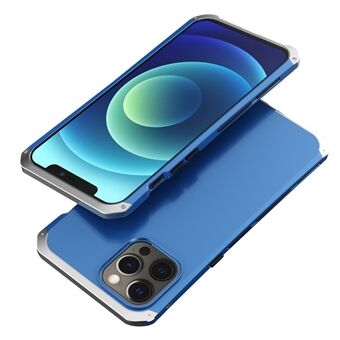ELEMENT BOX Voor iPhone 12 / 12 Pro 6.1 inch 3-delig ontwerp Hard PC Back Metal Frame Phone Case Shockproof Protection Cover