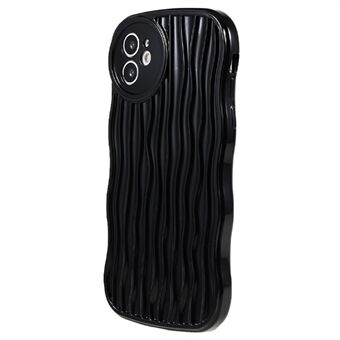 Voor iPhone 12 6.1 inch Anti-Fall Soft TPU Telefoonhoes Wavy Edge Beschermhoes