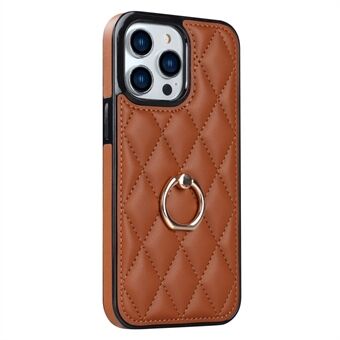 Voor iPhone 12 Pro / 12 PU-leer + TPU mobiele telefoonhoes Schokbestendige standaard telefoonhoes