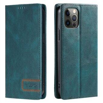 TTUDRCH Style 007 Voor iPhone 12 / 12 Pro RFID Blocking Phone Wallet Case PU Leather Stand Phone Cover