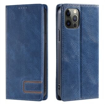 TTUDRCH Style 007 RFID-blokkerende telefoonhoes voor iPhone 12 PU-lederen Stand met volledige bescherming