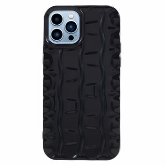 Voor iPhone 12 / 12 Pro Telefoonhoes Zacht TPU 3D gestreept patroon Ontwerp Anti-drop Cover