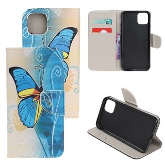 Cross Texture Pattern Printing Wallet Leather Cover Behuizing voor iPhone 12 Pro 6,1-inch