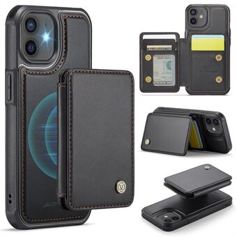 JEEHOOD J05 voor iPhone 12 / 12 Pro hoesje afneembare RFID-blokkerende kaarthouder telefoonhoes