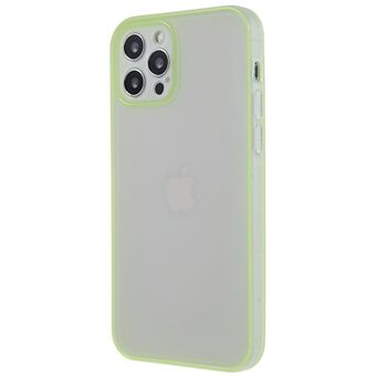 Voor iPhone 12 Pro 6.1 inch Anti-vingerafdruk Matte TPU Telefoon Cover met Lichtgevende Noctilucent Frame Shockproof Phone Case