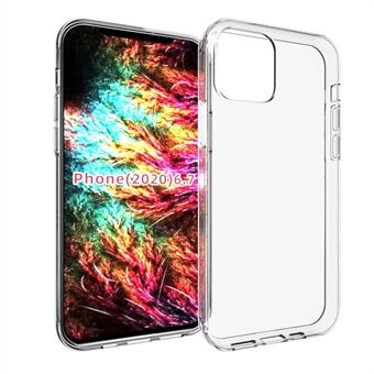 Anti-vingerafdruk doorzichtige TPU mobiele telefoon Shell voor iPhone 12 Pro Max 6,7 inch