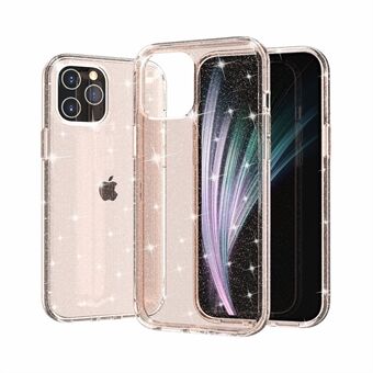 Glittery Powder PC + TPU Hybrid Back Shell voor iPhone 12 Pro Max 6,7 inch