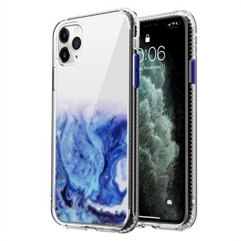 Marmerpatroon TPU + acryl hybride hoesje voor iPhone 12 Pro Max 6,7 inch