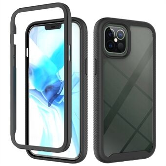 Schokbestendige PC + TPU Combo Case voor iPhone 12 Pro Max 6.7 inch - Zwart