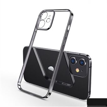 SULADA Ultradun galvanisch frame + doorzichtige TPU-beschermhoes voor iPhone 12 Pro Max