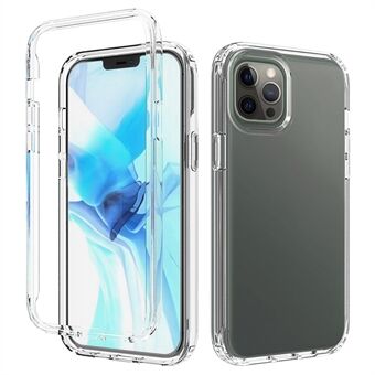 Kleurverloop Doorzichtig TPU + PC Telefoonhoesje voor iPhone 12 Pro Max - Doorzichtig