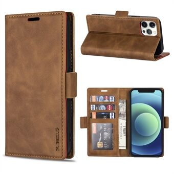 N.BEKUS TPU + PU lederen portemonnee Stand beschermhoes voor iPhone 12 Pro Max
